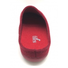 Thies PET Slipper (soft felt) burgundy red slippers for women